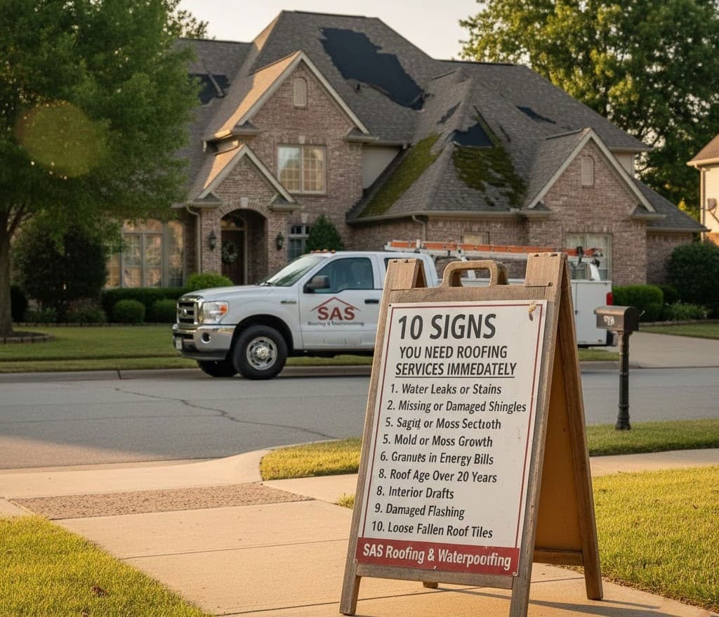 Cover image for blog post: 10 Signs You Need Roofing Services Immediately